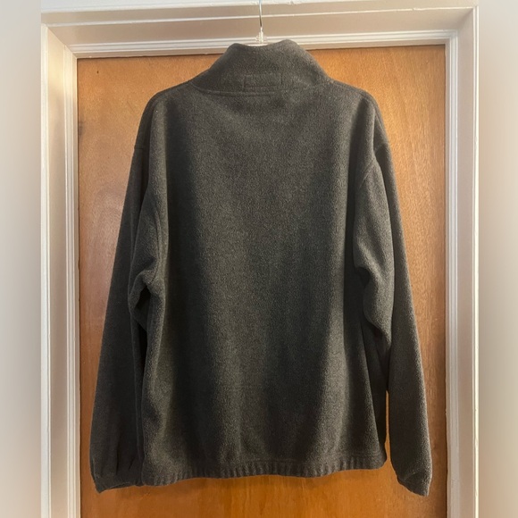 UltraClub Men’s Iceberg Fleece Charcoal Gray Full Zip Up Jacket - Picture 5 of 5